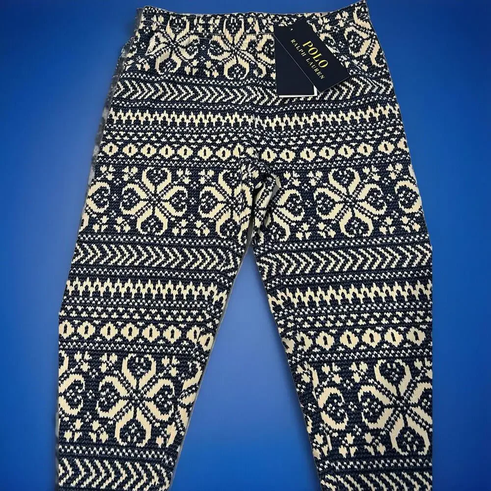 Polo Ralph Lauren Girl’s Fair Isle Print HOLIDAY Leggings  Size M(10-12)